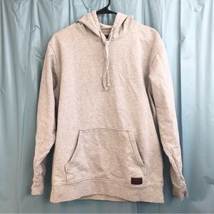 Vans Gray Hoodie with Red and Gold Logo Patch